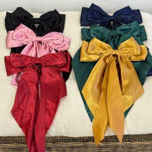 Hair Bows for Women Girls Hair Ribbon Bow Hair Clips with Long Tails